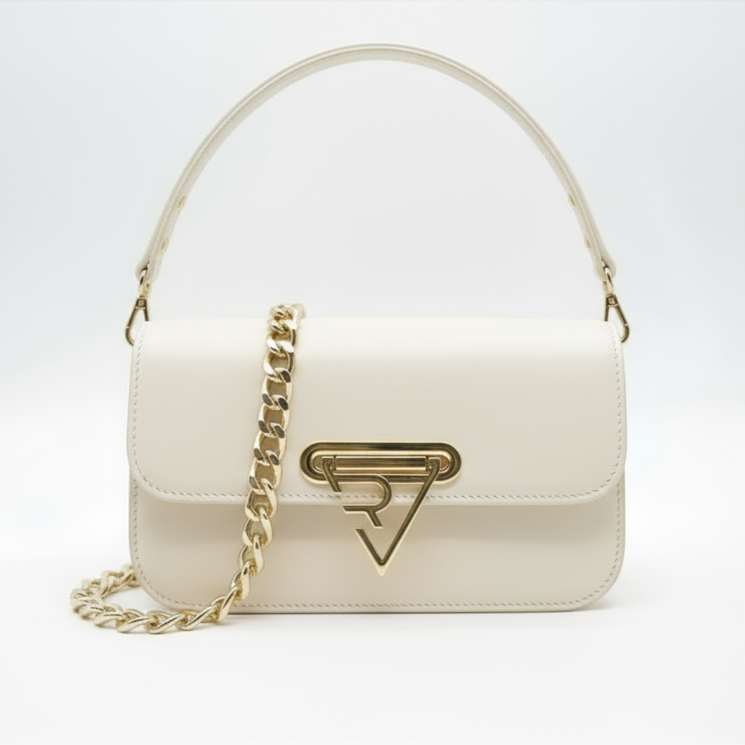 Creamy White Bag – Genuine Leather