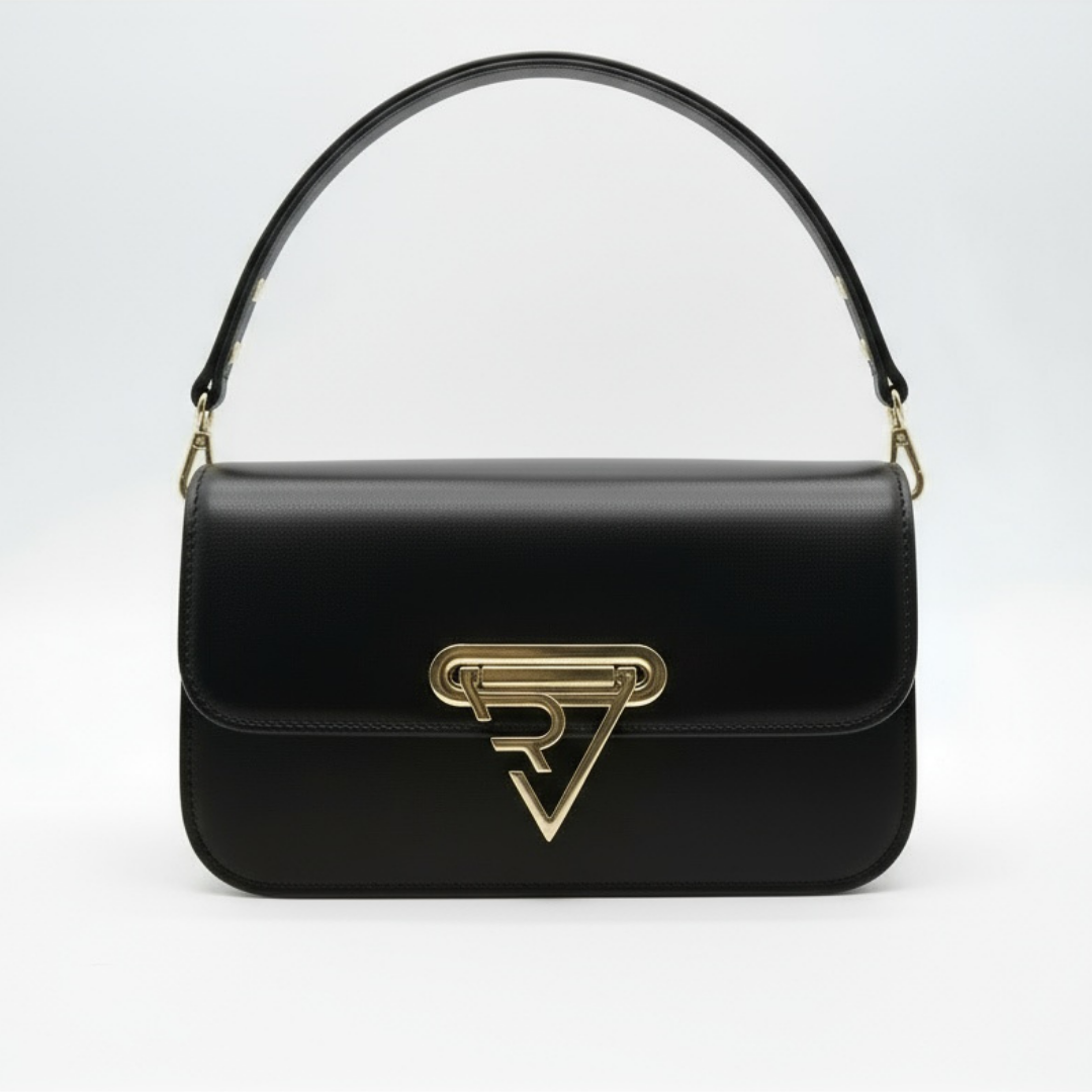 Black Vegan Leather Bag